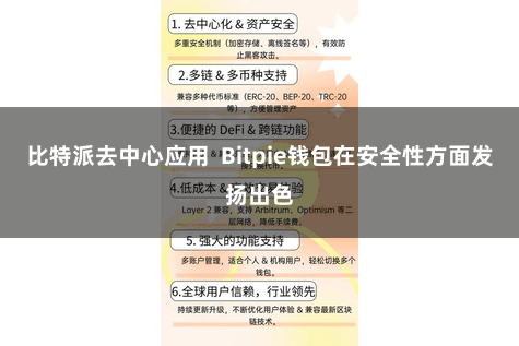 比特派去中心应用  Bitpie钱包在安全性方面发扬出色