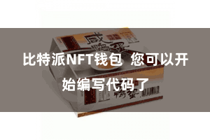 比特派NFT钱包 您可以开始编写代码了