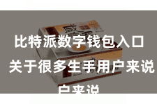 比特派数字钱包入口  关于很多生手用户来说